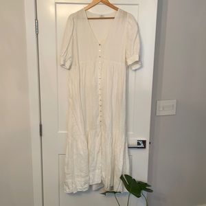 Wilfred white short sleeve dress